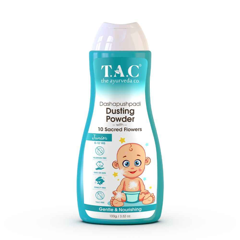 Buy TAC - The Ayurveda Co. Dashapushpadi Ayurvedic Baby Dusting Powder for Rash Free Skin, 100gm - Purplle