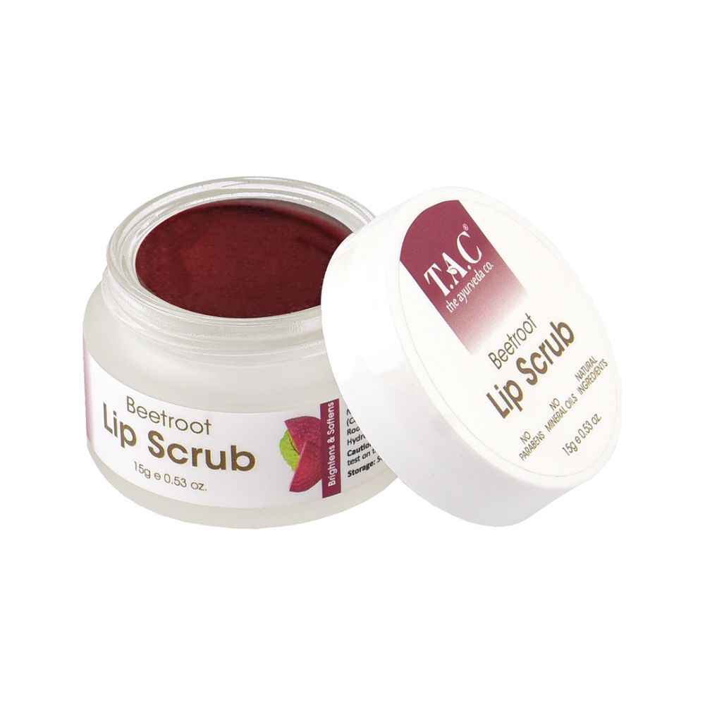 Buy TAC - The Ayurveda Co. Beetroot Lip Scrub for Dark Dry & Chapped Lips, 15gm - Purplle