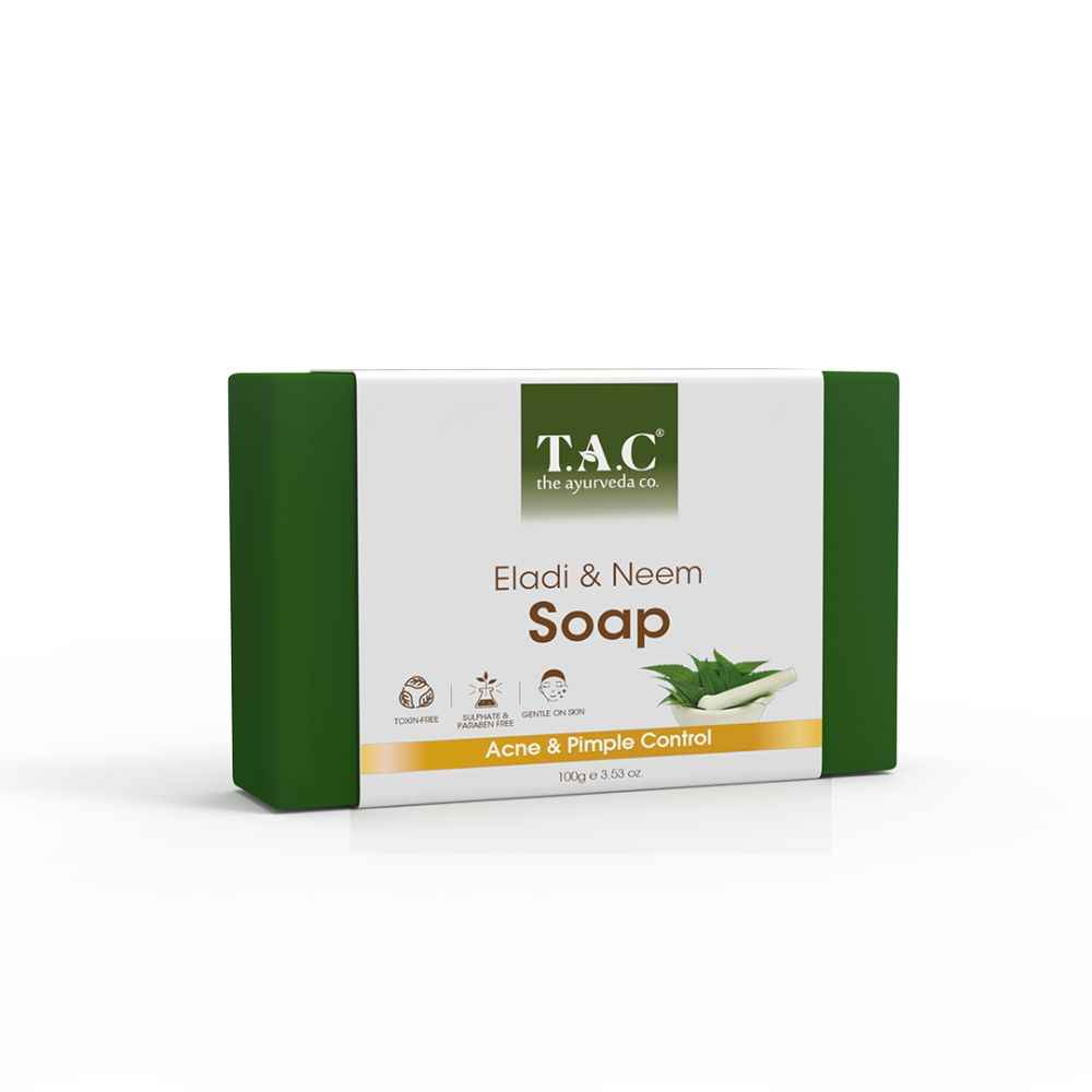 Buy TAC - The Ayurveda Co. Eladi & Neem Soap For Acne and Pimple Control, 100gm - Purplle