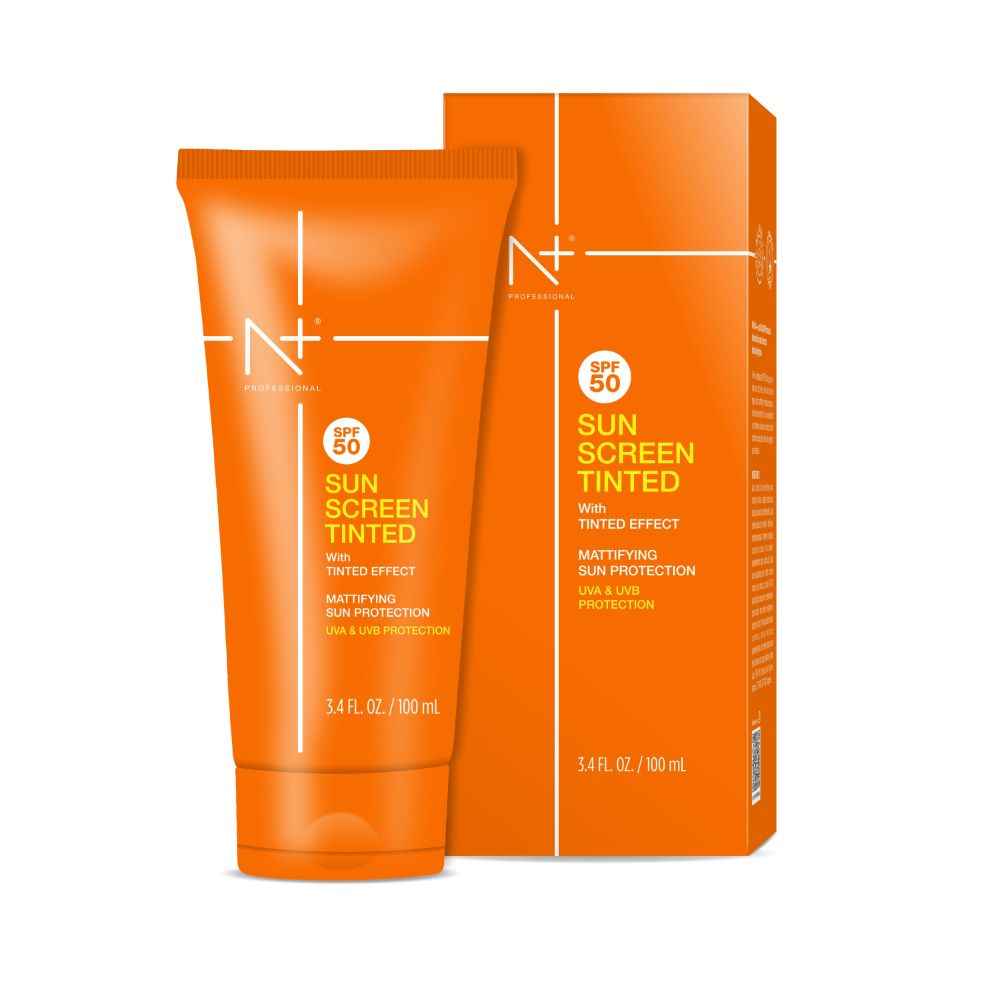 Buy N Plus Professional Sun Screen Tinted SPF 50, Mattifying Sun Protection - Purplle