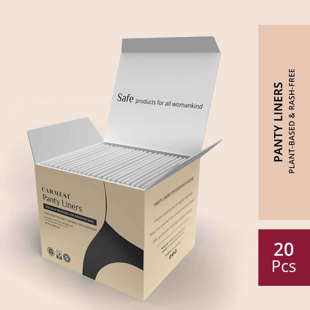 Buy Carmesi Panty Liners - Designed for Sensitive Skin (20 Pieces) - Purplle