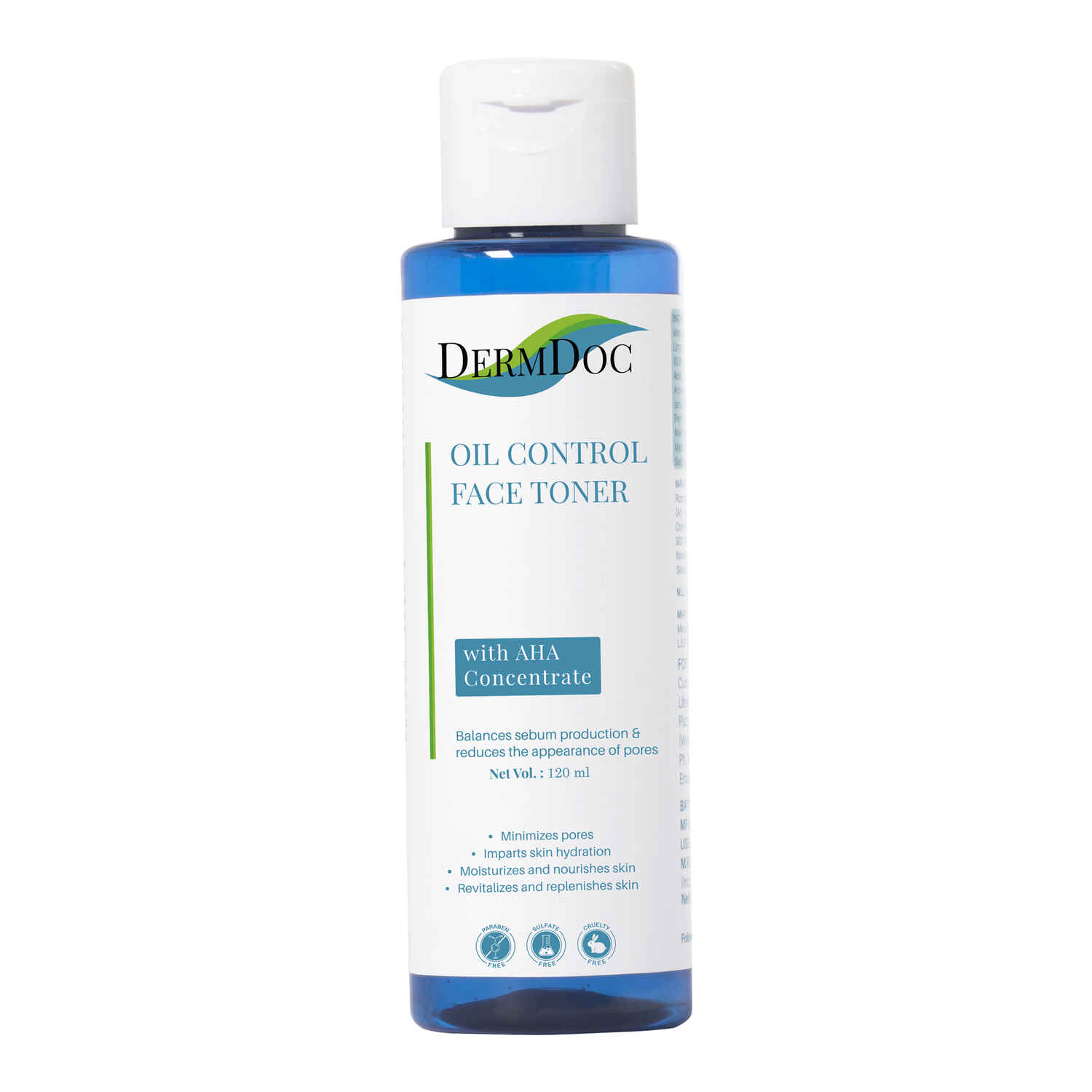 Buy DermDoc by Purplle Oil Control Face Toner with AHA (100ml) | Toner for Oily Skin | Paraben Free, Sulfate Free, Cruelty Free | Pore Minimising Toner - Purplle
