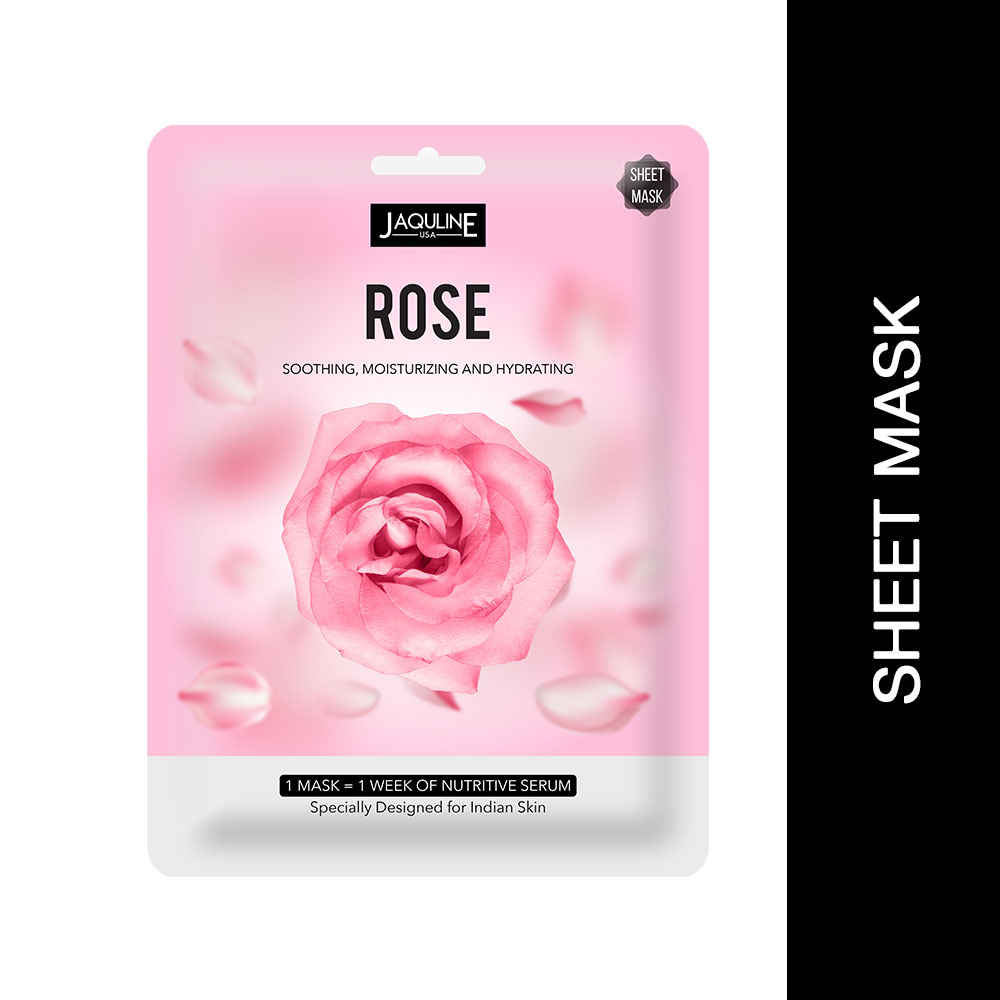 Buy Jaquline USA Rose Sheet Mask ,1 Pc - Purplle