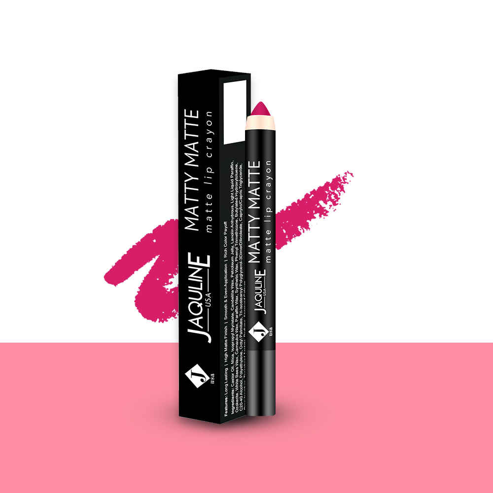 Buy Jaquline USA Matty Matte Lip Crayon 2.8g Angel's Choice 2 - Purplle