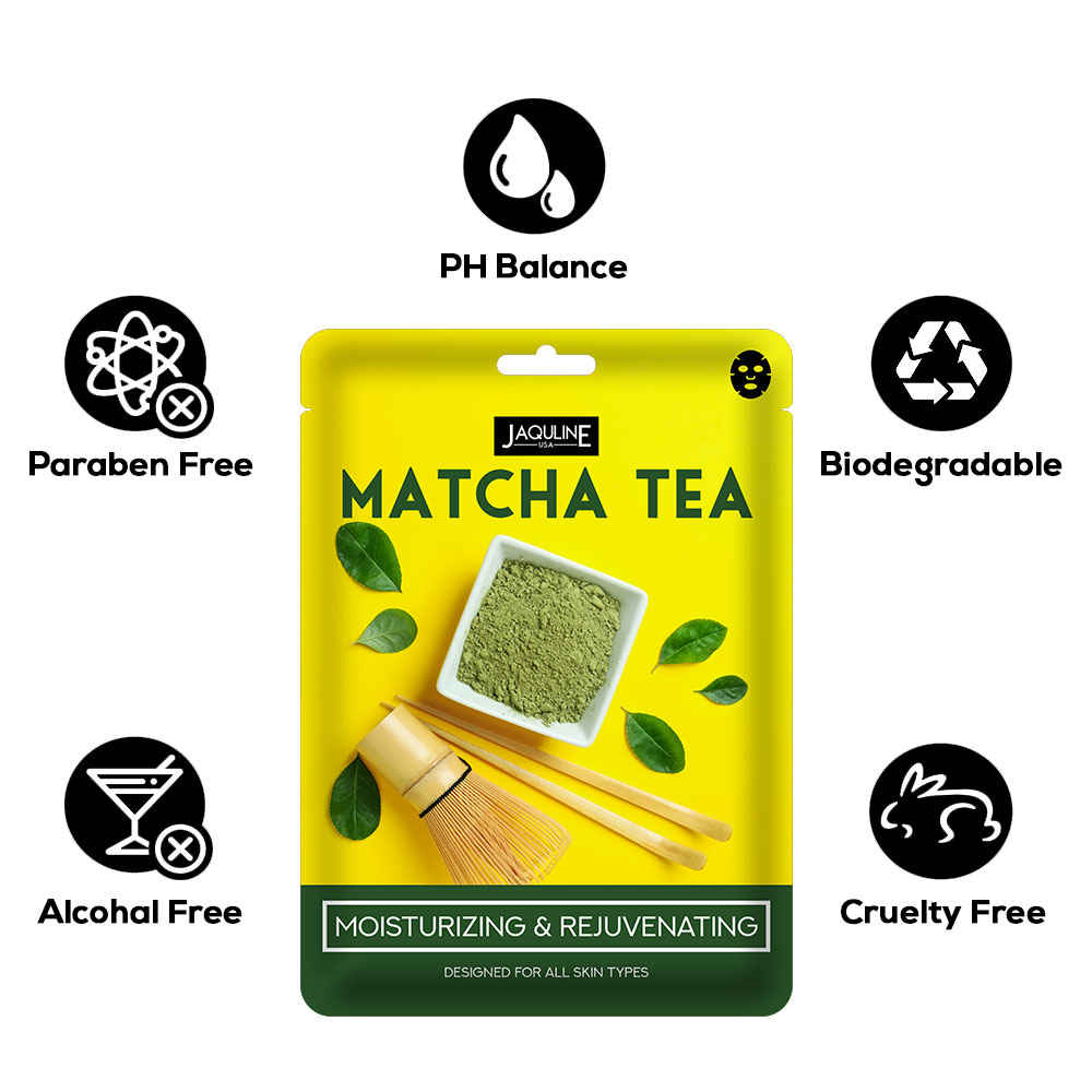 Buy Jaquline USA Matcha Tea Sheet Mask 1 Pc - Purplle
