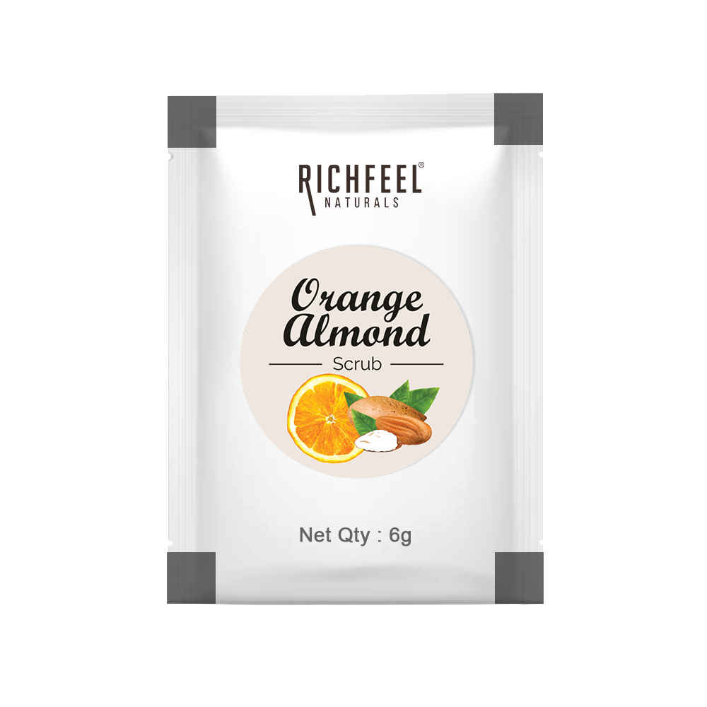 Buy Richfeel Orange Almond Scrub 7 gm - Purplle