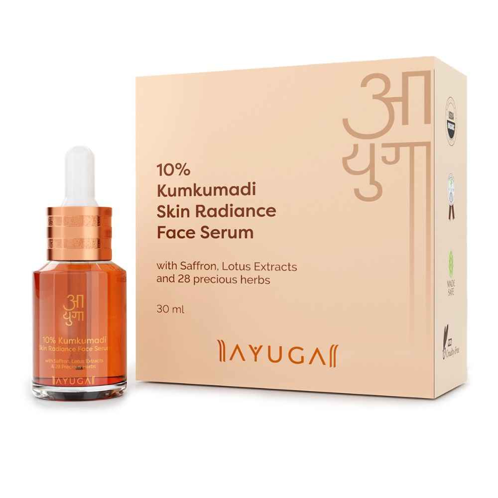 Buy Ayuga 10% Kumkumadi Skin Radiance Face Serum with Saffron & Lotus Extracts 30ml - Purplle