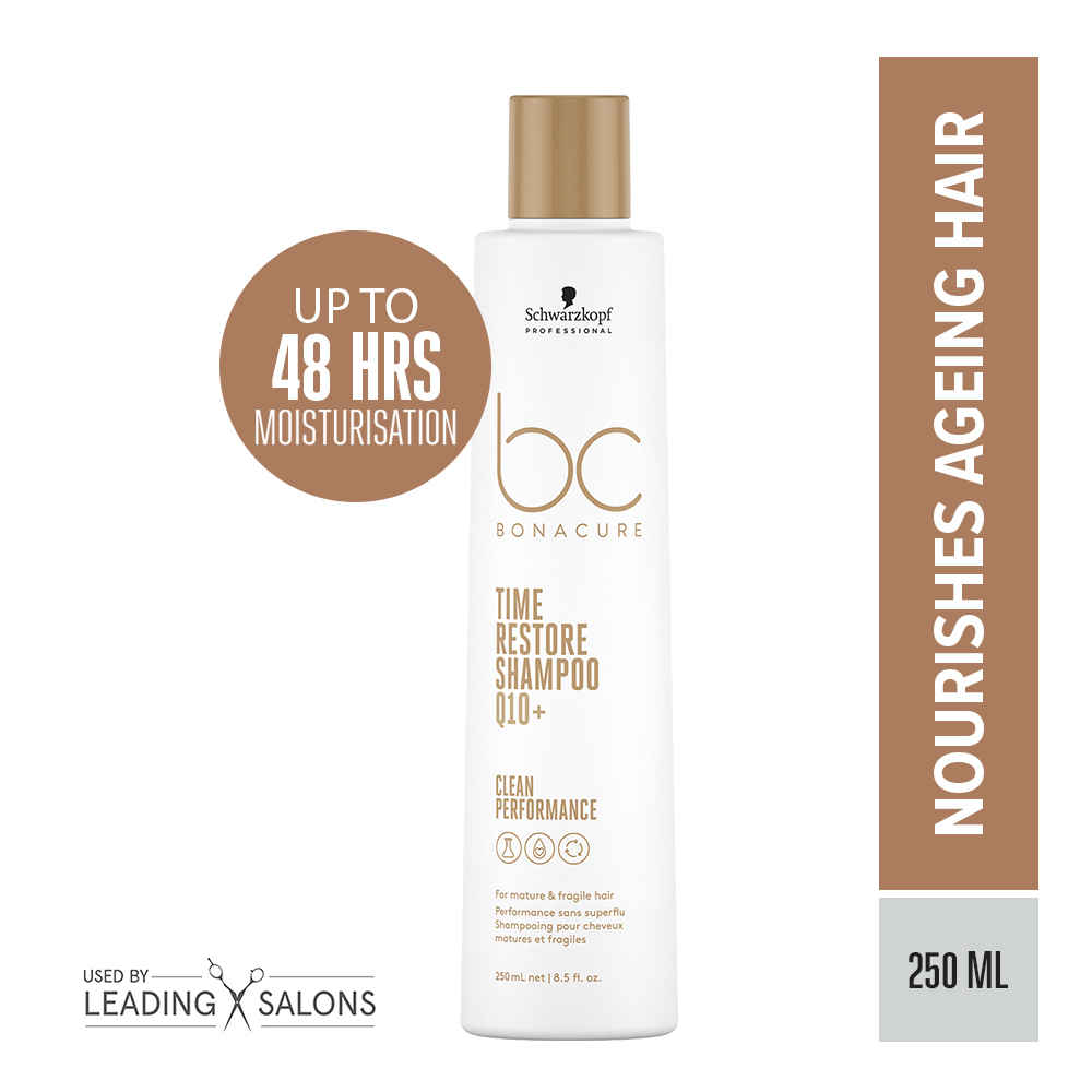Buy Schwarzkopf Professional Bonacure Time Restore Shampoo with Q10+ | For Mature Hair | 250ml - Purplle