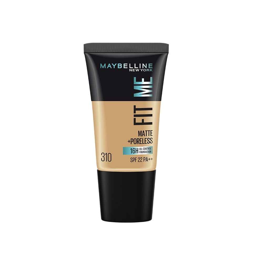 Buy Maybelline New York Fit Me Matte+Poreless Liquid Foundation Tube, 310 Sun Beige, 18 ml - Purplle