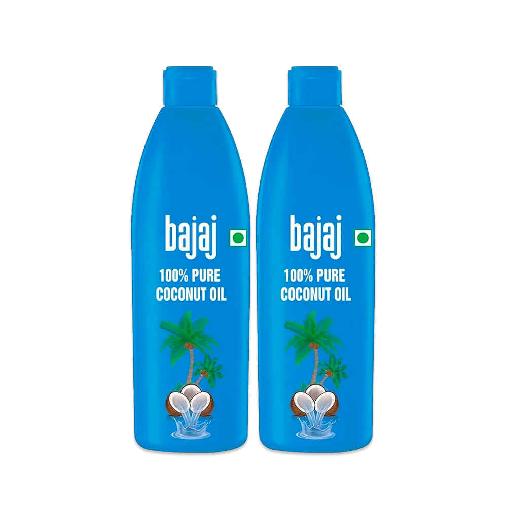 Buy Bajaj Coconut Oil 600ml - Pack of 2 - Purplle