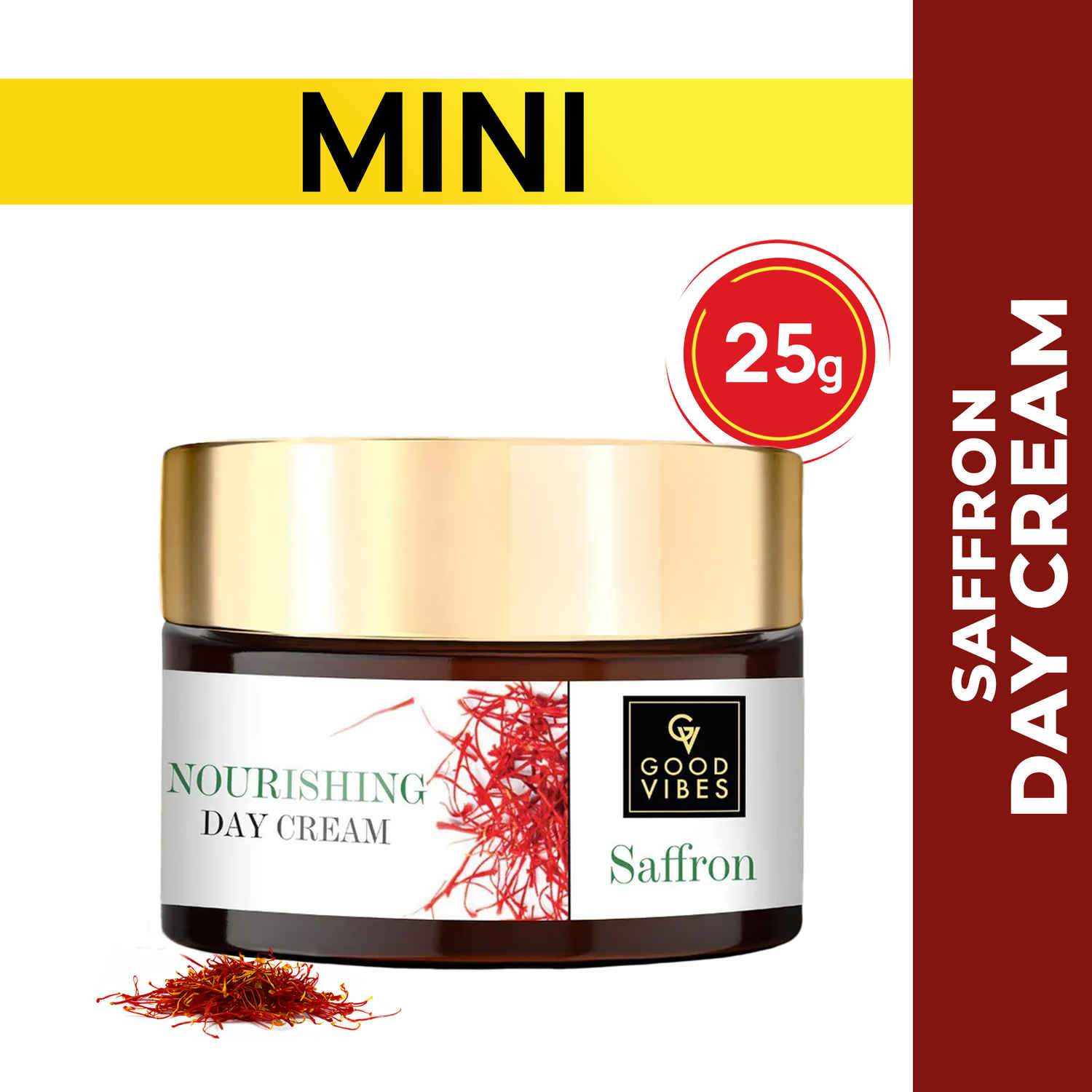 Buy Good Vibes Nourishing Day Cream - Saffron (25 gm) - Purplle