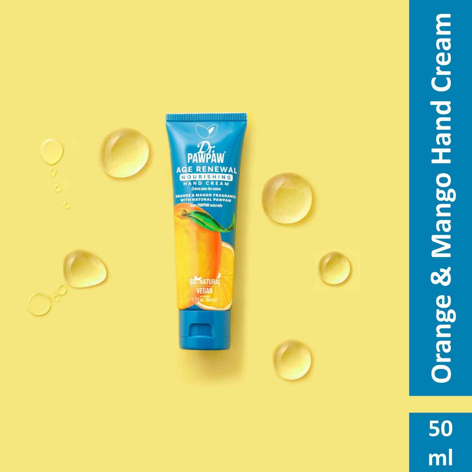 Buy Dr.PAWPAW Age Renewal Hand Cream 50 ml - Orange & Mango | Natural Hand Cream - Purplle