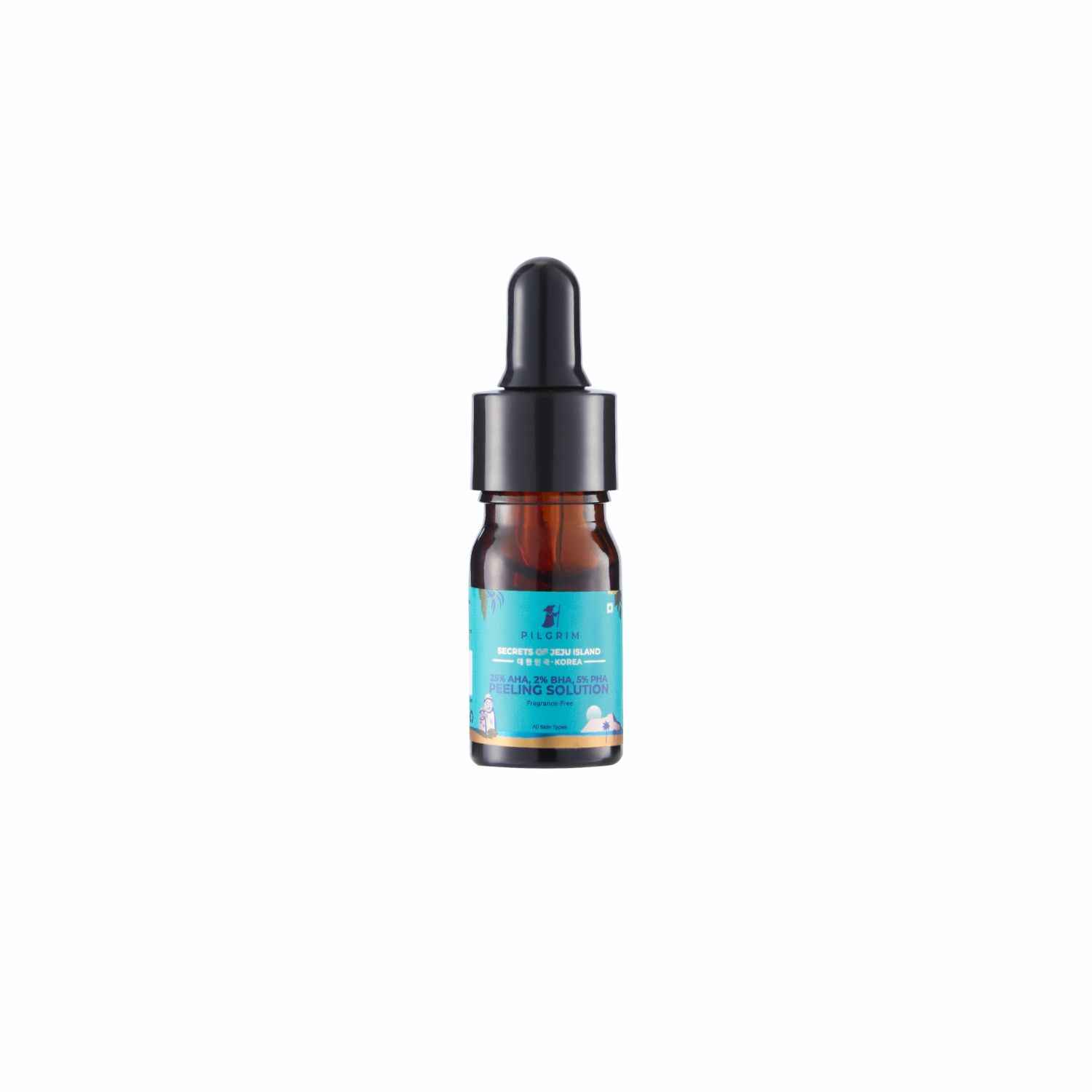 Buy Pilgrim Mini 25% AHA, 2% BHA, 5% PHA Peeling Solution for Blemish Free Clear Skin that Gently Exfoliate Dark spots from the Skin | Men & Women | For All Skin Type | Korean Skin Care | - 5 ml - Purplle