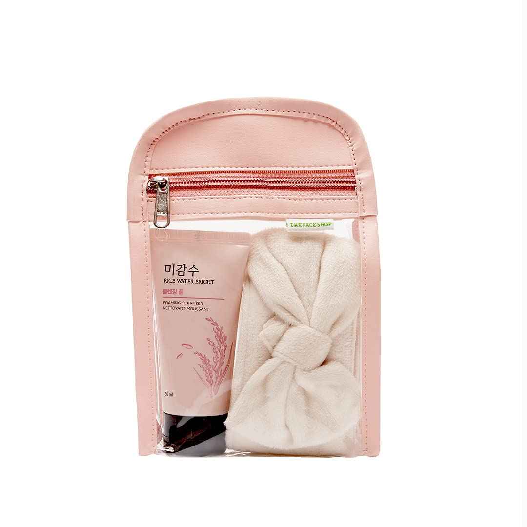 Buy The Face Shop Rice Water Bright Foaming Face Wash 50ml | Face Wash for Glowing Skin | Cleanser for Uneven Skin Tone | Korean Skin Care, For Oily skin - Purplle