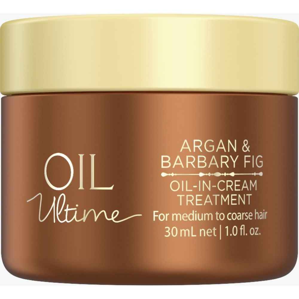 Buy Schwarzkopf Professional Oil Ultime Oil-in-Cream Treatment with Argan and Barbary Fig Oil 30ml - For medium to Coarse Hair - Purplle