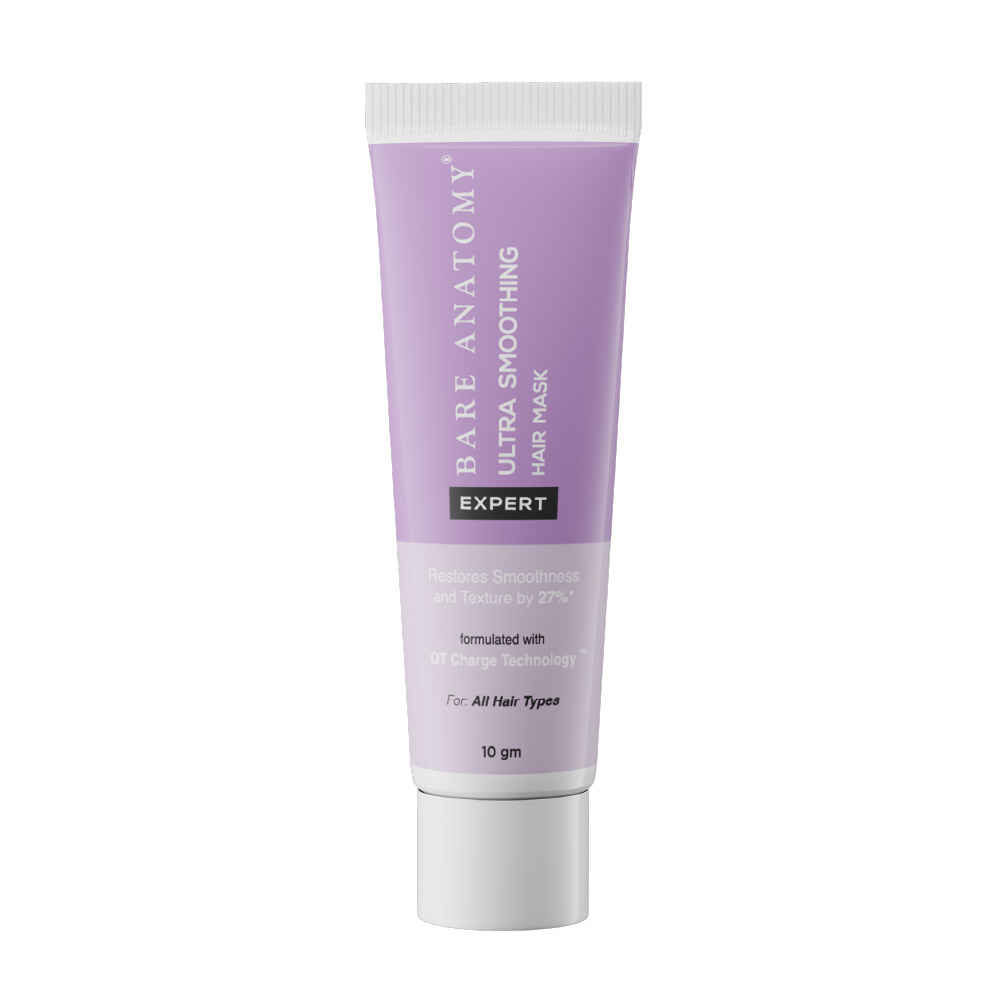 Buy Bare Anatomy Ultra Smoothing Hair Mask with Niacinamide, Protects against UVA and UVB Rays, Smoothens, Thickens, Repairs & Strengthens Hair, For Men and Women, For Dry, Coarse, Unmanageable Damaged Hair, Sample Pack, 10g - Purplle
