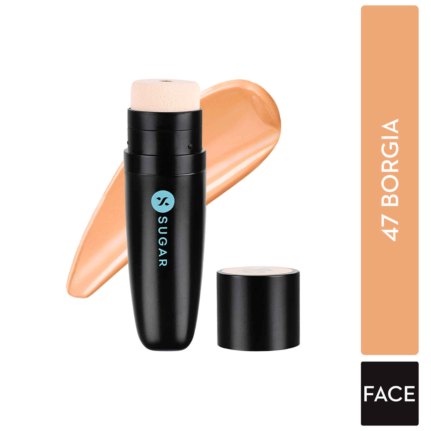 Buy SUGAR Cosmetics Aquaholic Hydrating Foundation | Full Coverage | For All Skin Types | With Built-In Cushion Applicator | 30 gm - 47 Borgia - Purplle
