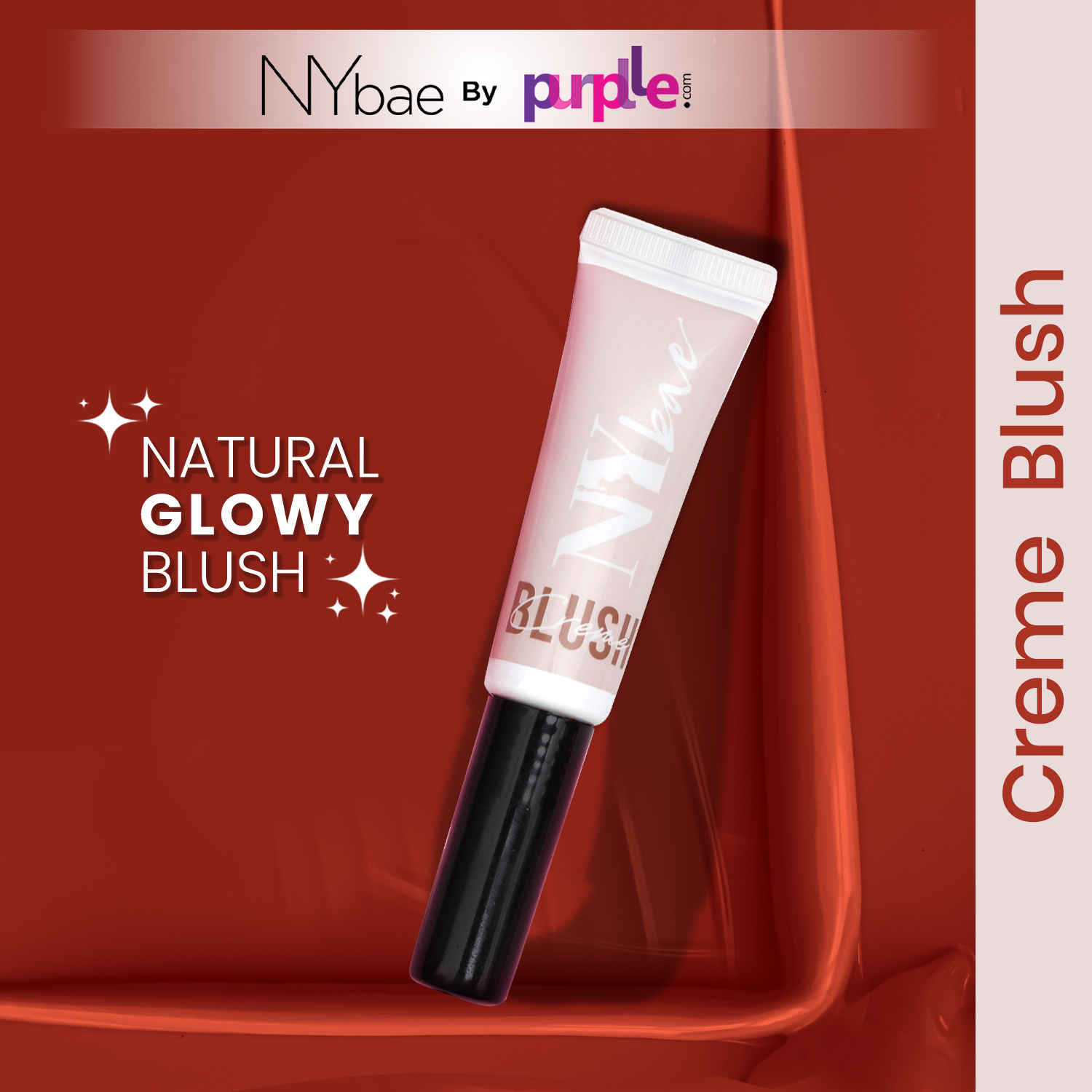 Buy NY Bae Creme Blush - Merry Maroon 01 (10g) | Dewy Maroon Blush | Lip & Cheek Tint | Liquid Blush | Intense Pi gment | Korean Glow - Purplle