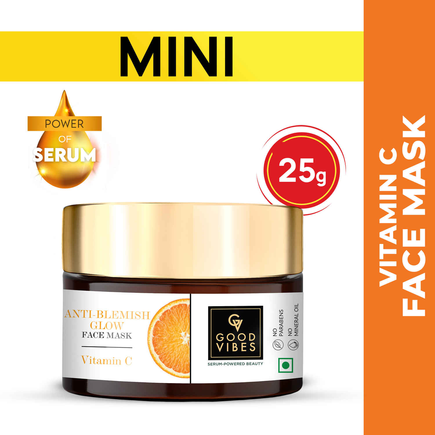 Buy Good Vibes Anti-Blemish Glow Vitamin C Face Mask (25 gm) - Purplle