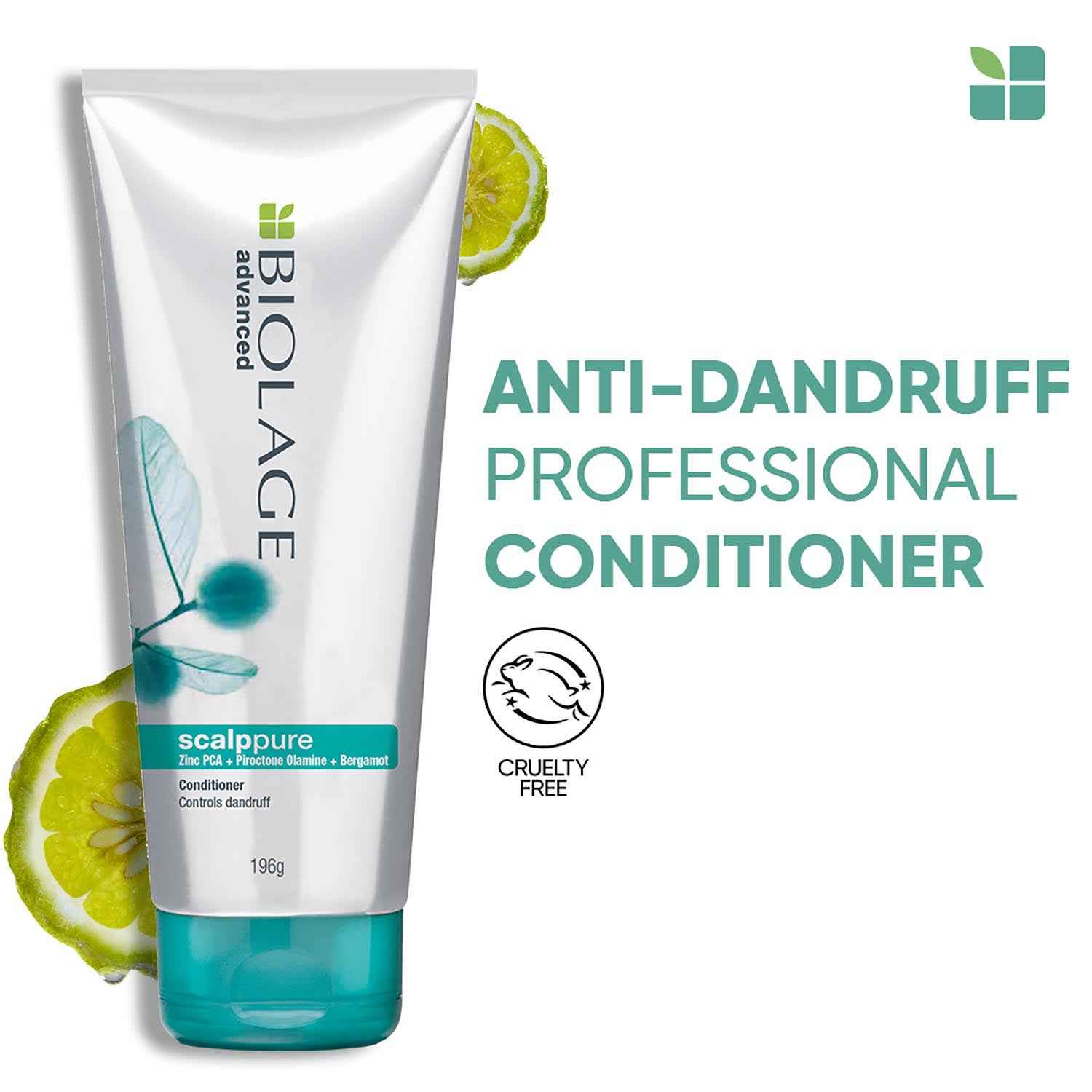 Buy Biolage Professional Scalppure Anti-Dandruff Conditioner, Removes Visible Flakes From 1st Use, Enriched With Bergamot, Cruelty-Free, 196 gm - Purplle