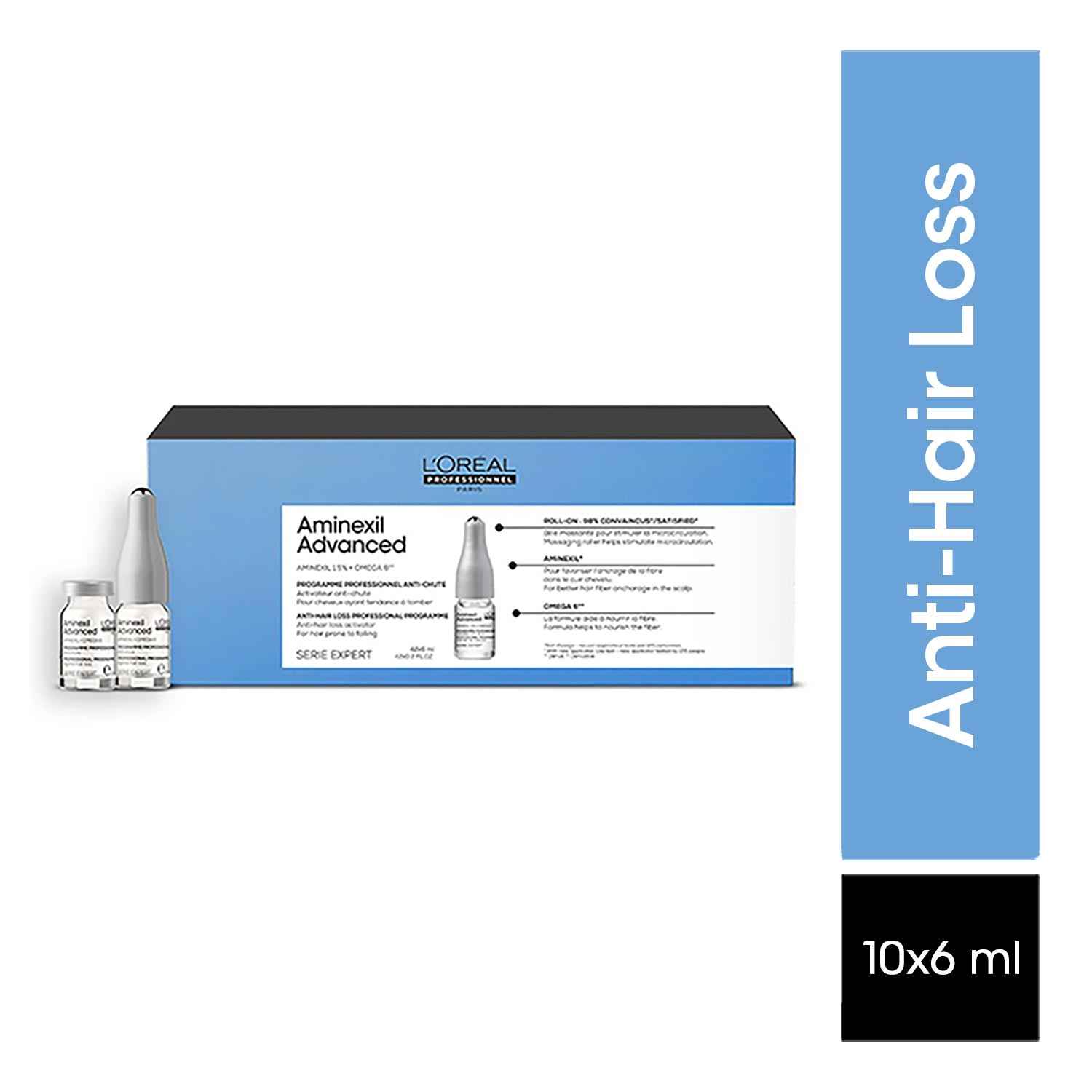 Buy L'Oreal Professionnel Scalp Advanced Anti-Hair Loss Activator Programme | Aminexil Advanced | With Omega 6 (60 ml) - Purplle