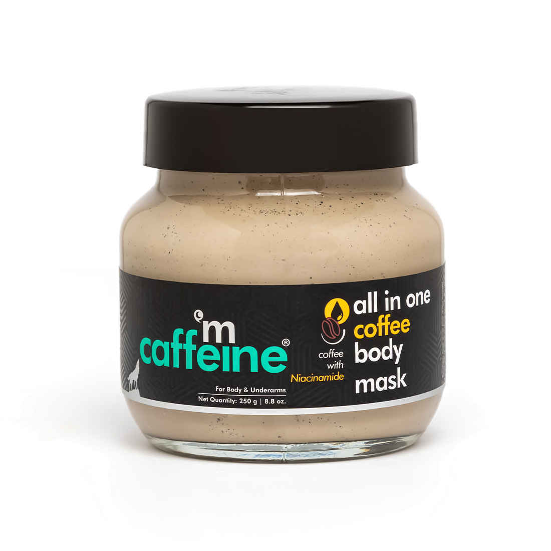 Buy mCaffeine all in one Coffee Body Mask with Niacinamide & Hyaluronic Acid for Depigmentation, Tan Removal & Body Acne - Nourishes & Hydrates - 100% Vegan, 250 gm - Purplle