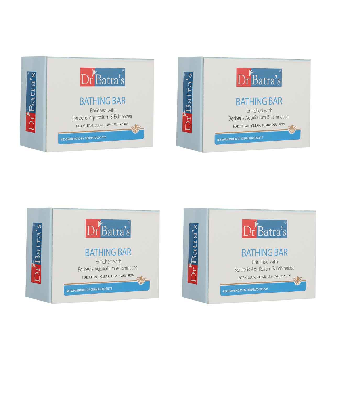 Buy Dr.Batra`s Bathing Bar - 125 gm (Pack of 4 for Men and Women) - Purplle