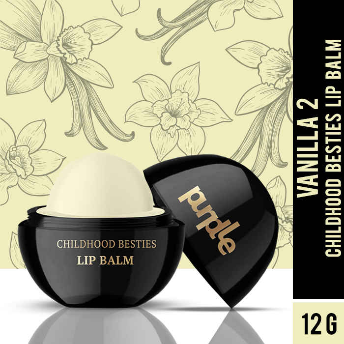 Buy Purplle Childhood Besties Lip Balm with SPF, Vanilla 2 | Hydrating | Moisturising | Sun Protection | Non-sticky | Nourishing (12 g) - Purplle
