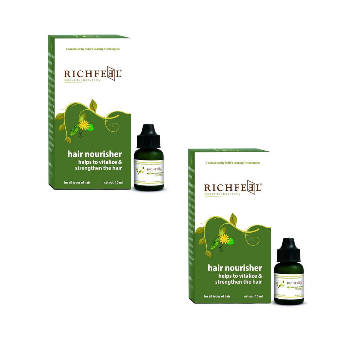 Buy Richfeel Hair Nourisher - Pack Of 2 (10 ml) - Purplle