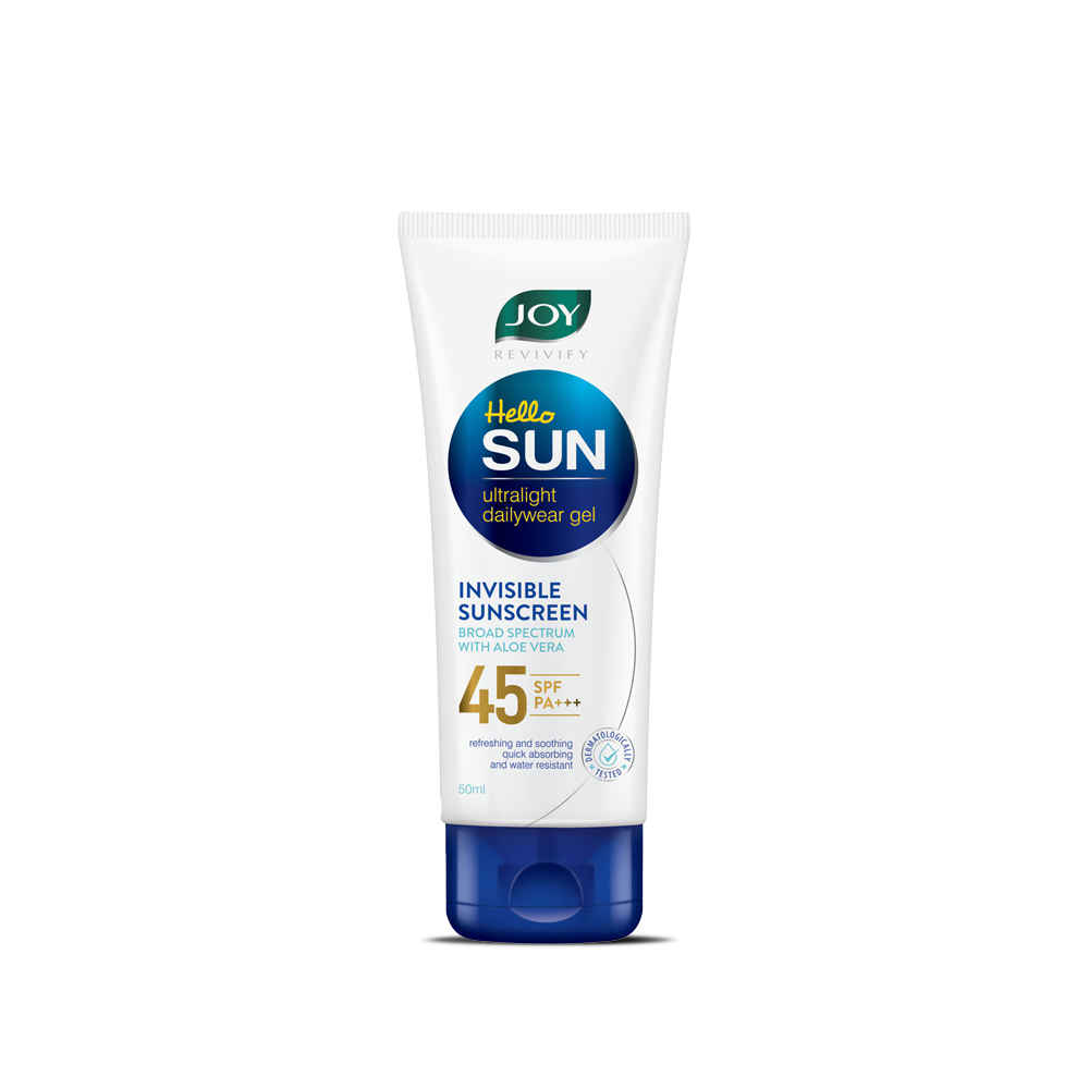Buy Joy Revivify Hello Sun Invisible Sunscreen Gel - SPF 45 PA+++ (50 ml) - Purplle