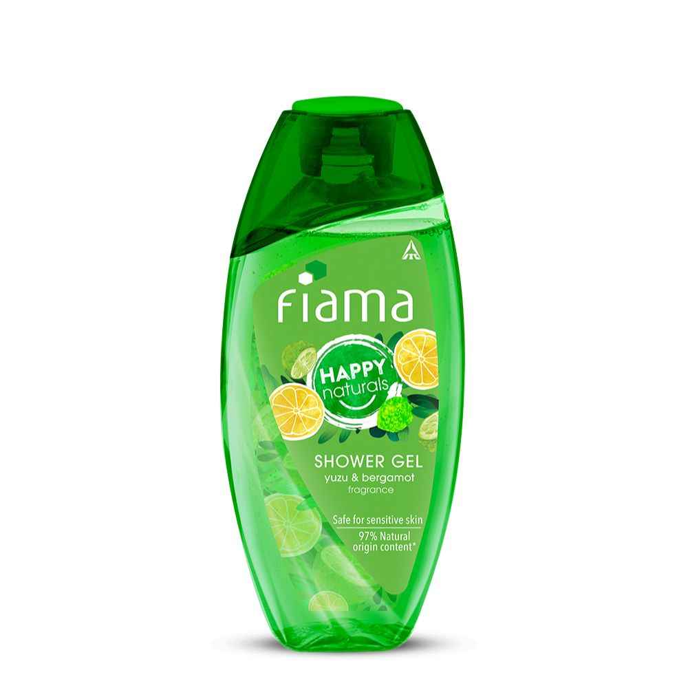 Buy Fiama Happy Naturals Body Wash Shower Gel, Yuzu and Bergamot, 250ml, Body Wash for Women & Men with Skin Conditioners for Moisturised Skin - Purplle