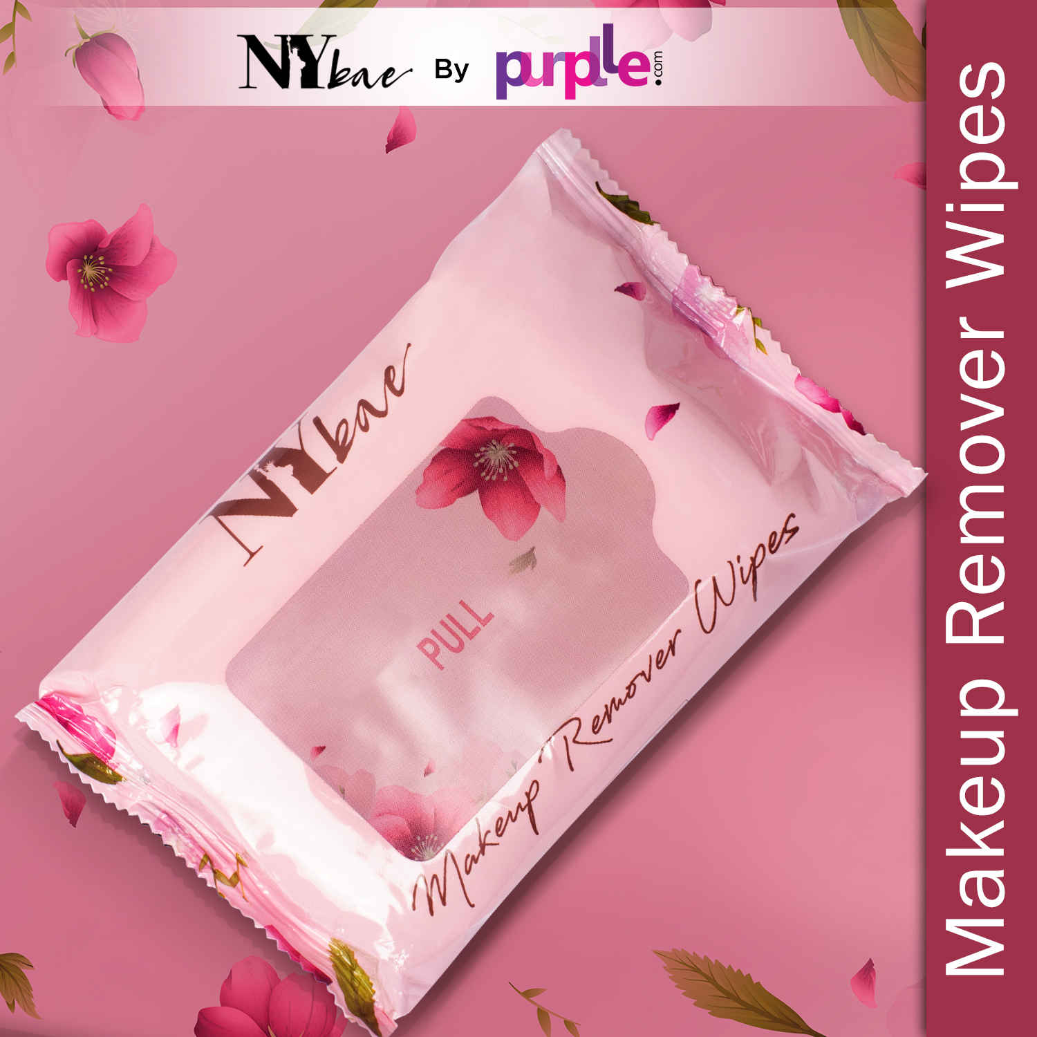 Buy NY Bae Makeup Remover Wipes - Pack of 25 | Cleansing Facial Wipes | Refreshing | Alcohol Free | Sulphate Free | Paraben Free - Purplle