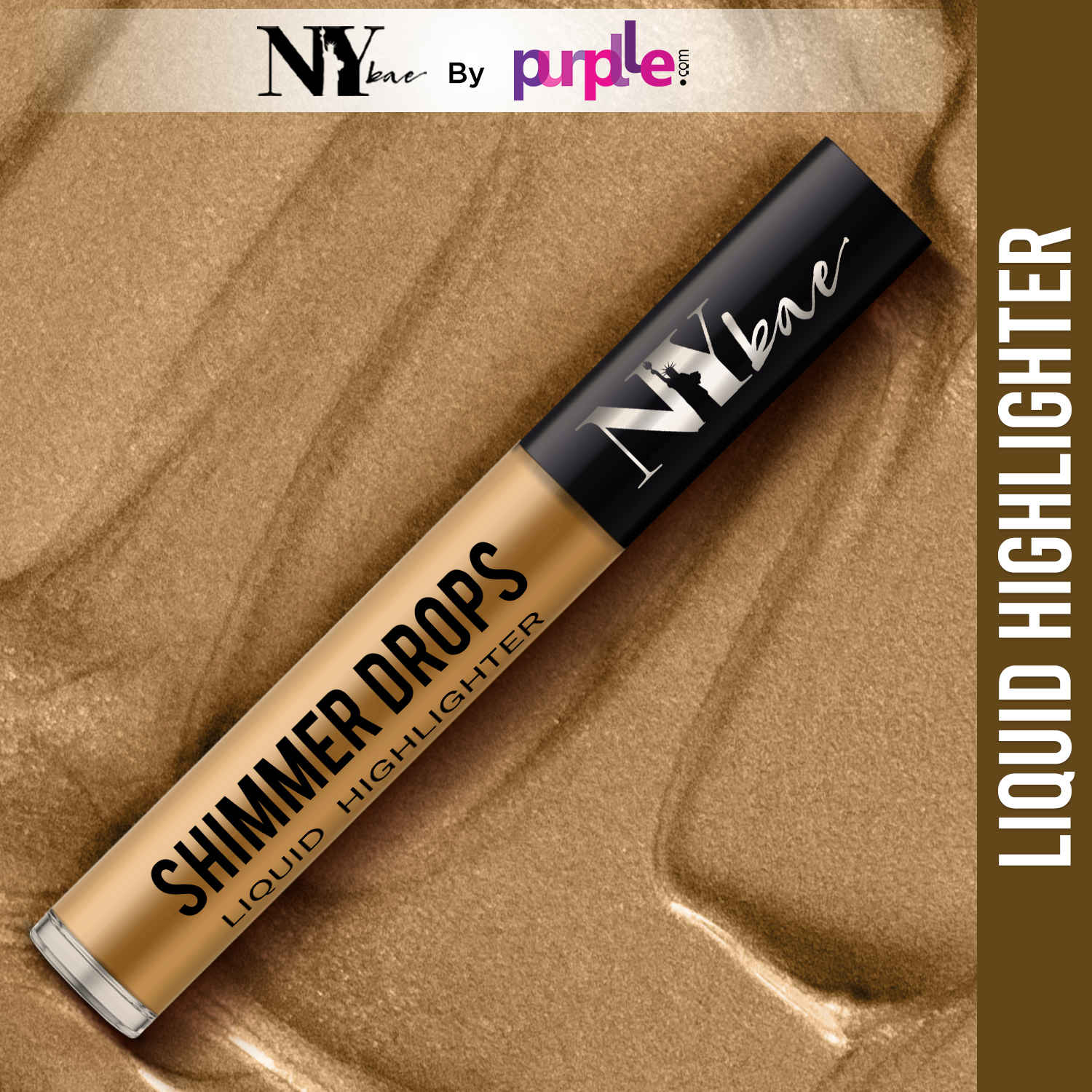 Buy NY Bae Shimmer Drops Liquid Highlighter - Bronze Babe 01 (3 ml) - Purplle