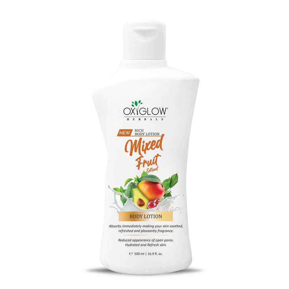 Buy OxyGlow Herbals Mixed Fruit Body Lotion |Hydrates|Refresh the Skin|Reduces appearance of open pore|Soft & Supple|All skin type 500 ml - Purplle