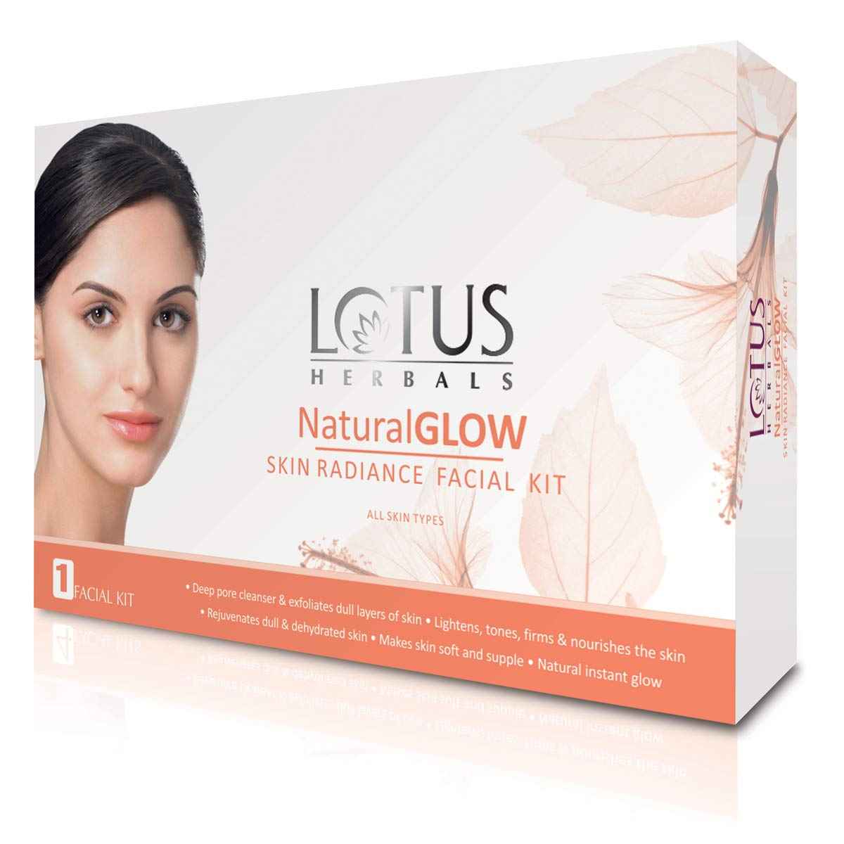 Buy Lotus Herbals Natural Glow Skin Radiance Single Facial Kit | Deep Pore Cleansing | Skin Lightening & Hydrating | 50g - Purplle
