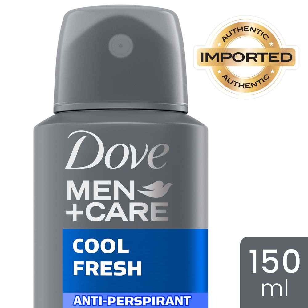 Buy Dove Men+Care Cool Fresh Dry Spray Antiperspirant Deodorant (150 ml) - Purplle