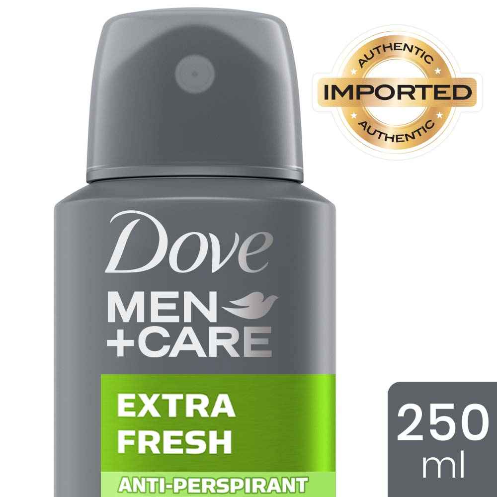 Buy Dove Men+Care Extra Fresh Dry Spray Antiperspirant Deodorant (250 ml) - Purplle