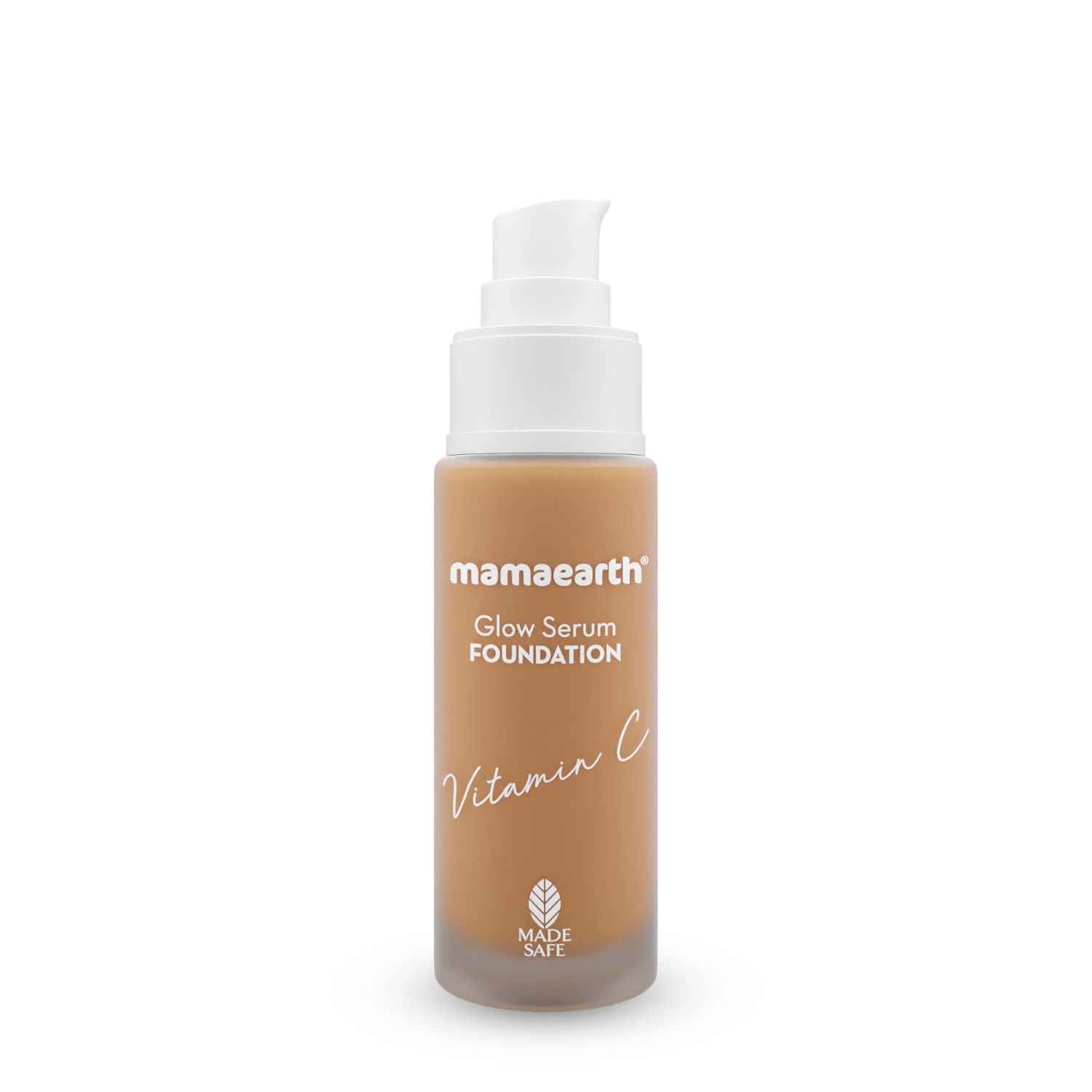 Buy Mamaearth Glow Serum Foundation with Vitamin C & Turmeric for 12-Hour Long Stay - 09 Worm Glow - 30 ml - Purplle