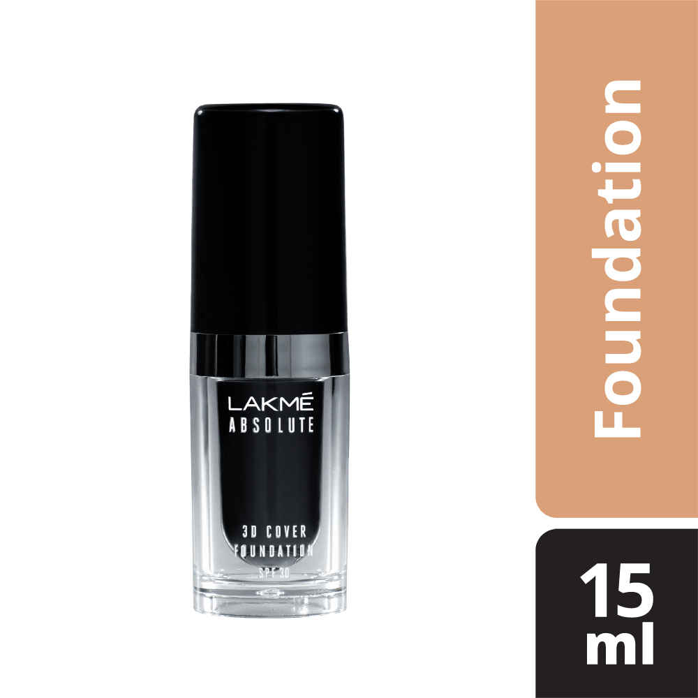 Buy Lakme Absolute 3D Cover Foundation, Neutral Medium (15 ml) - Purplle