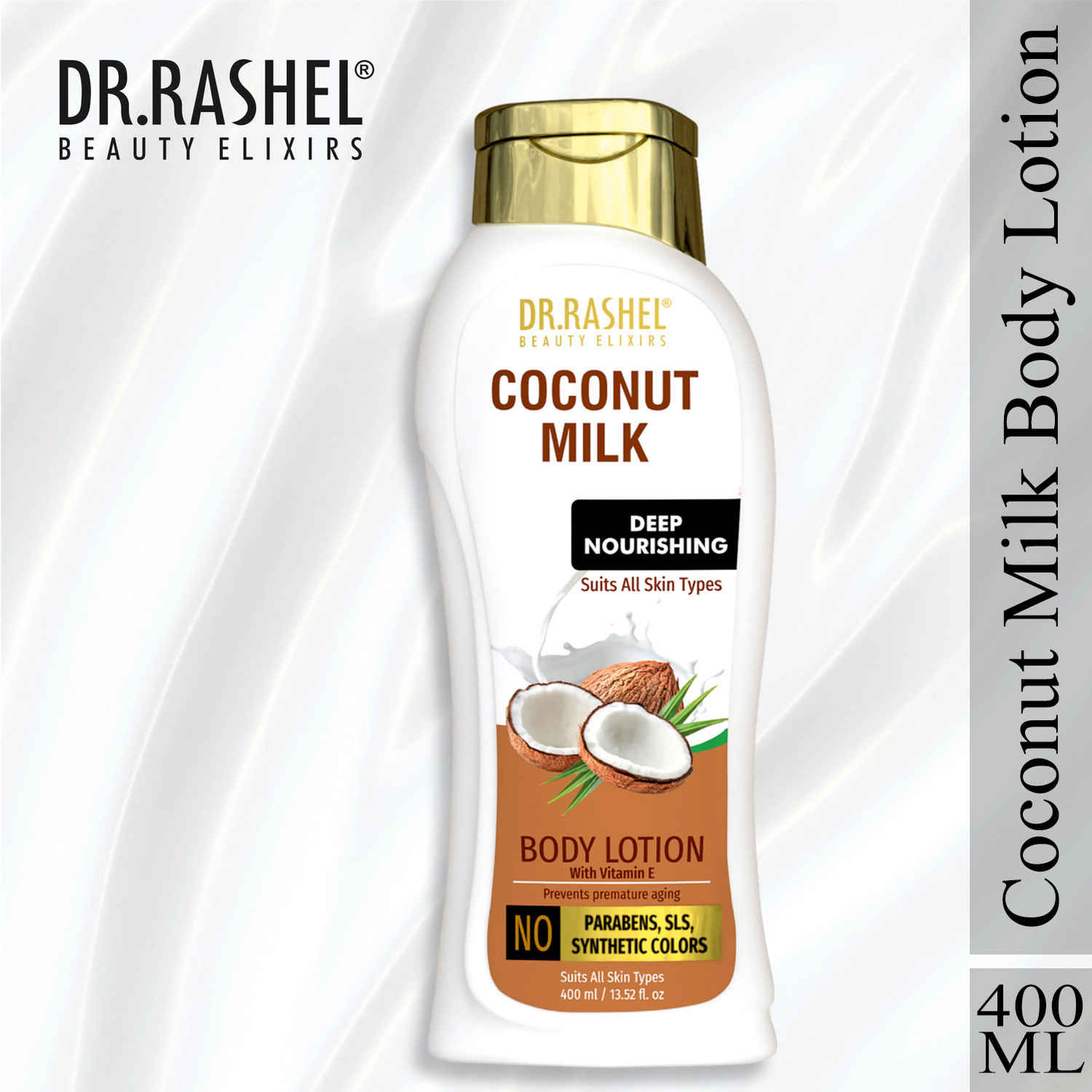 Buy Dr.Rashel Coconut Milk Deep Nourishing Body Lotion Suits All Skin Types (400 ml) - Purplle