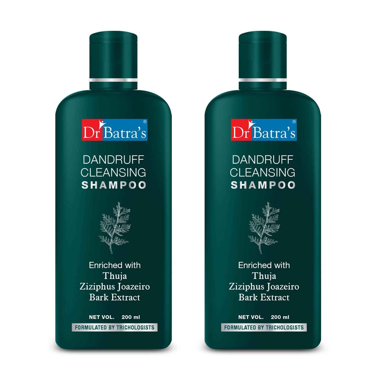 Buy Dr Batra's Dandruff Cleansing Shampoo 200 Ml Each (Pack Of 2) - Purplle