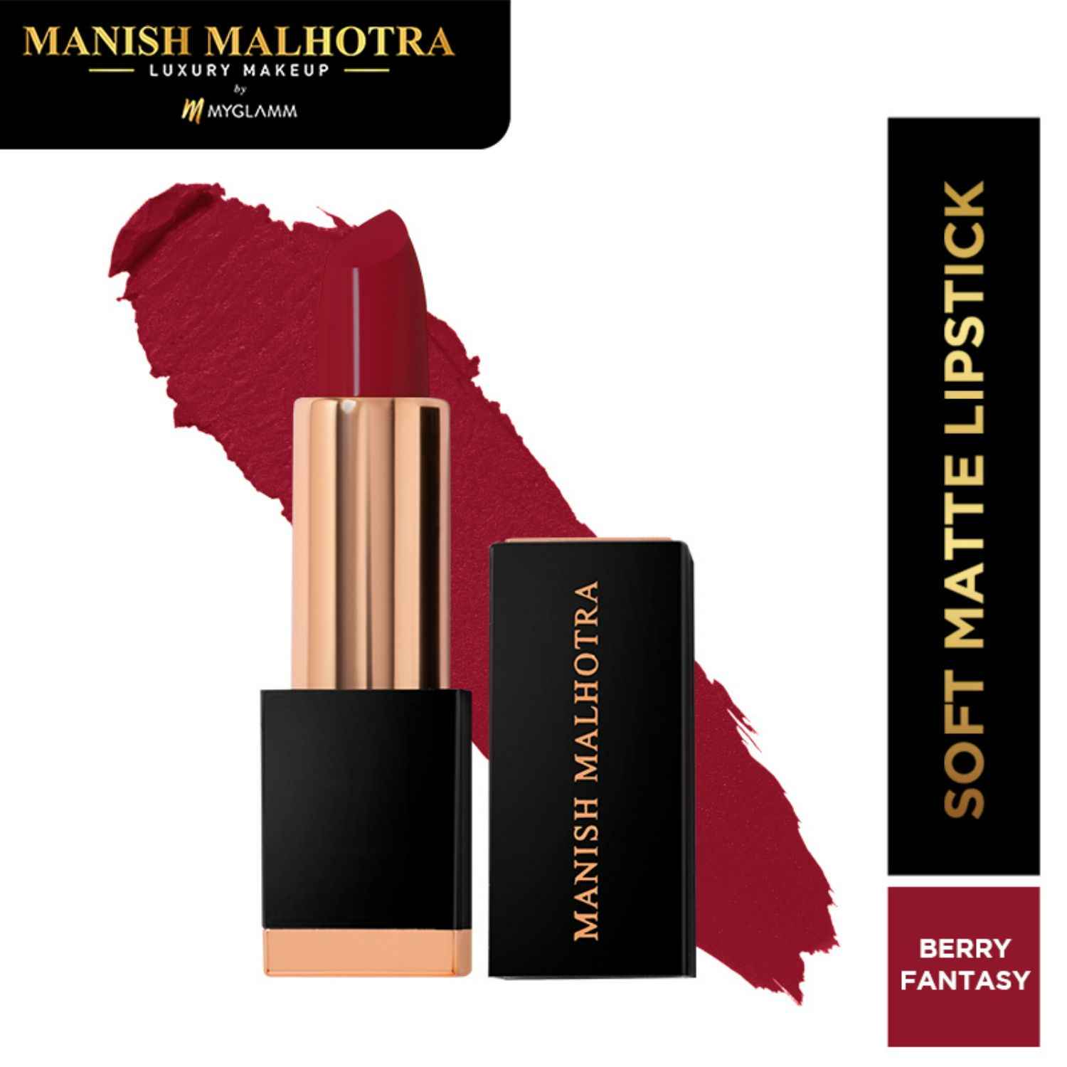 Buy Manish Malhotra Beauty By MyGlamm Soft Matte Lipstick-Berry Fantasy-4 gm - Purplle