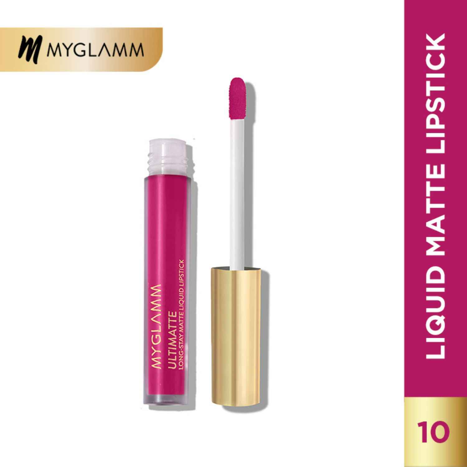 Buy MyGlamm Ultimatte Long Stay Matte Liquid Lipstick-Fuchsia Siren (2.5 ml) - Purplle
