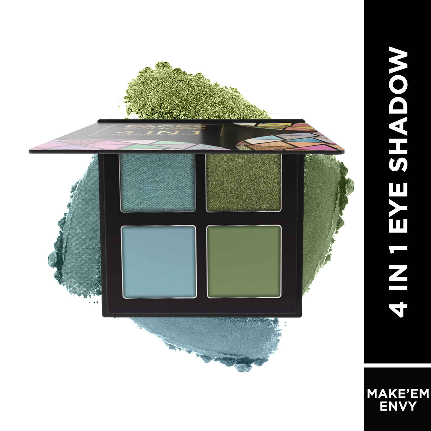 Buy FACES CANADA 4 IN 1 Quad Eyeshadow Palette - Make'em Envy 05, 4.8 gm | Shimmer & Matte Shades | Satin Matte Finish Eye Shadow Quartet | Intense Pigment | Long Lasting | Vitamin E Enriched | Vegan - Purplle