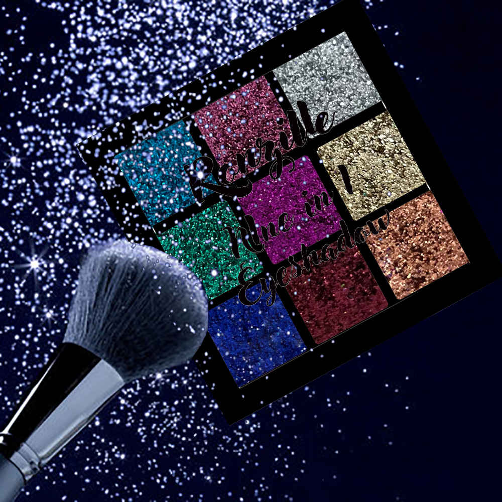 Buy Ronzille 9 Color Glitter Eyeshadow Palette -12  - Purplle