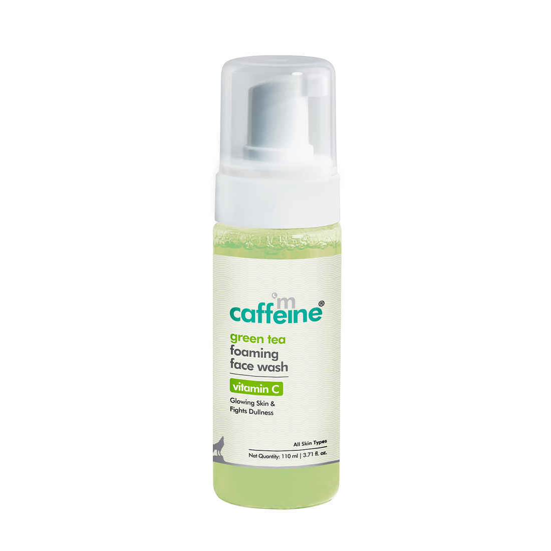Buy mCaffeine Green Tea Foaming Face Wash with Vitamin C 110 ml - Purplle
