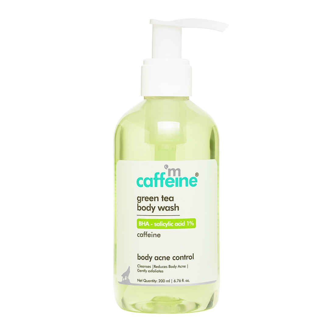 Buy mCaffeine Green Tea Body Wash With BHA Salicylic Acid - 1% - 200 ml - Purplle