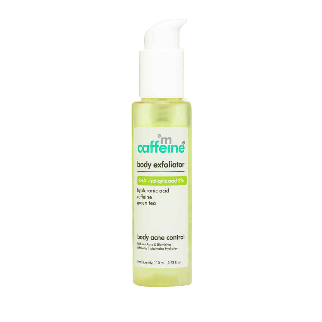 Buy mCaffeine Body Exfoliator With BHA Salicylic acid- 2% & Green tea - Purplle