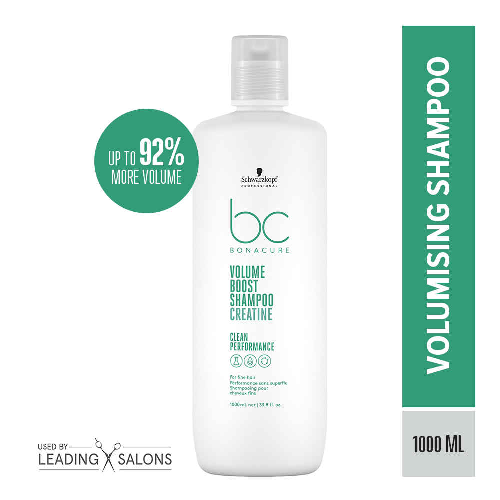 Buy Schwarzkopf Professional Bonacure Volume Boost shampoo with Creatine | For Fine Hair (1000 ml) - Purplle