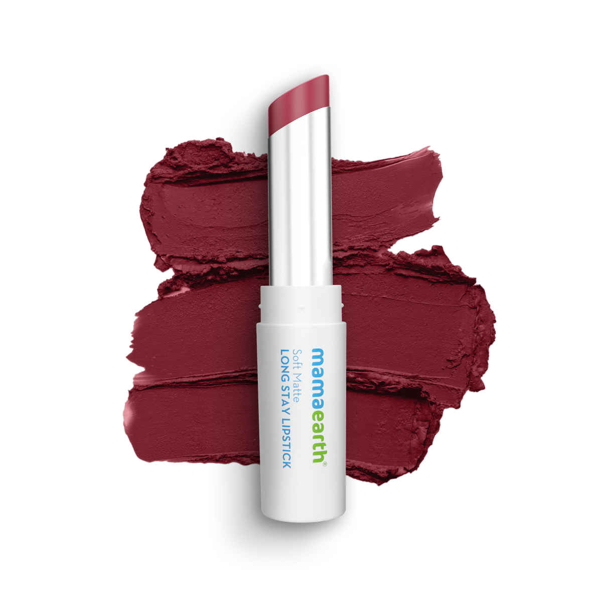 Buy Mamaearth Soft Matte Long Stay Lipstick with Jojoba Oil & Vitamin E for 12 Hour Long Stay - Grape Wine - 3.5 gm - Purplle